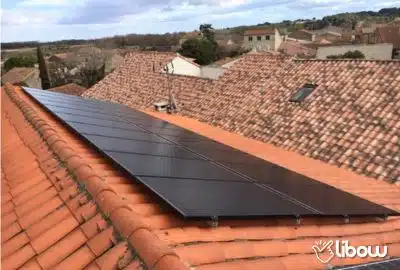 Panneaux solaires Photographie d'une installation solaire à Saint-Marcel réalisée par Libow