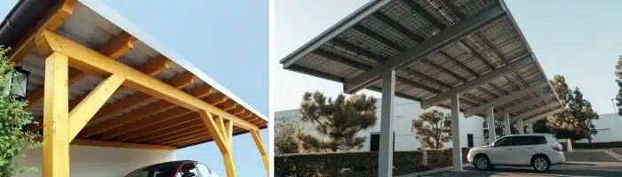 carport bois adossé vs carport indépendant